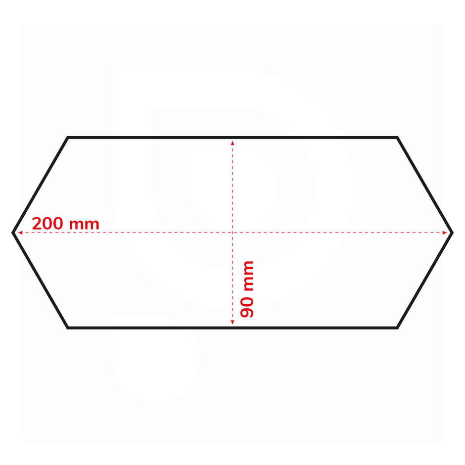 Coffret hexagonal beige avec cordelettes pour 2 bouteilles (30 pcs)
