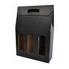 Coffret noir pour 3 bouteilles (10 pcs)