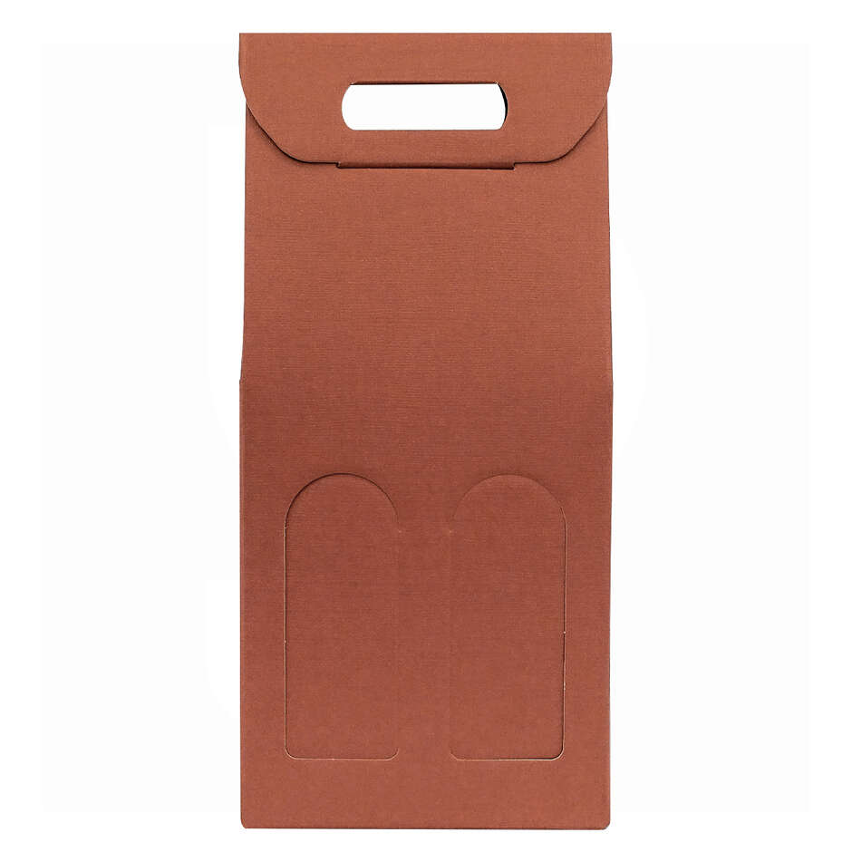 Coffret orange Corten foncé pour 2 bouteilles (30 pcs)