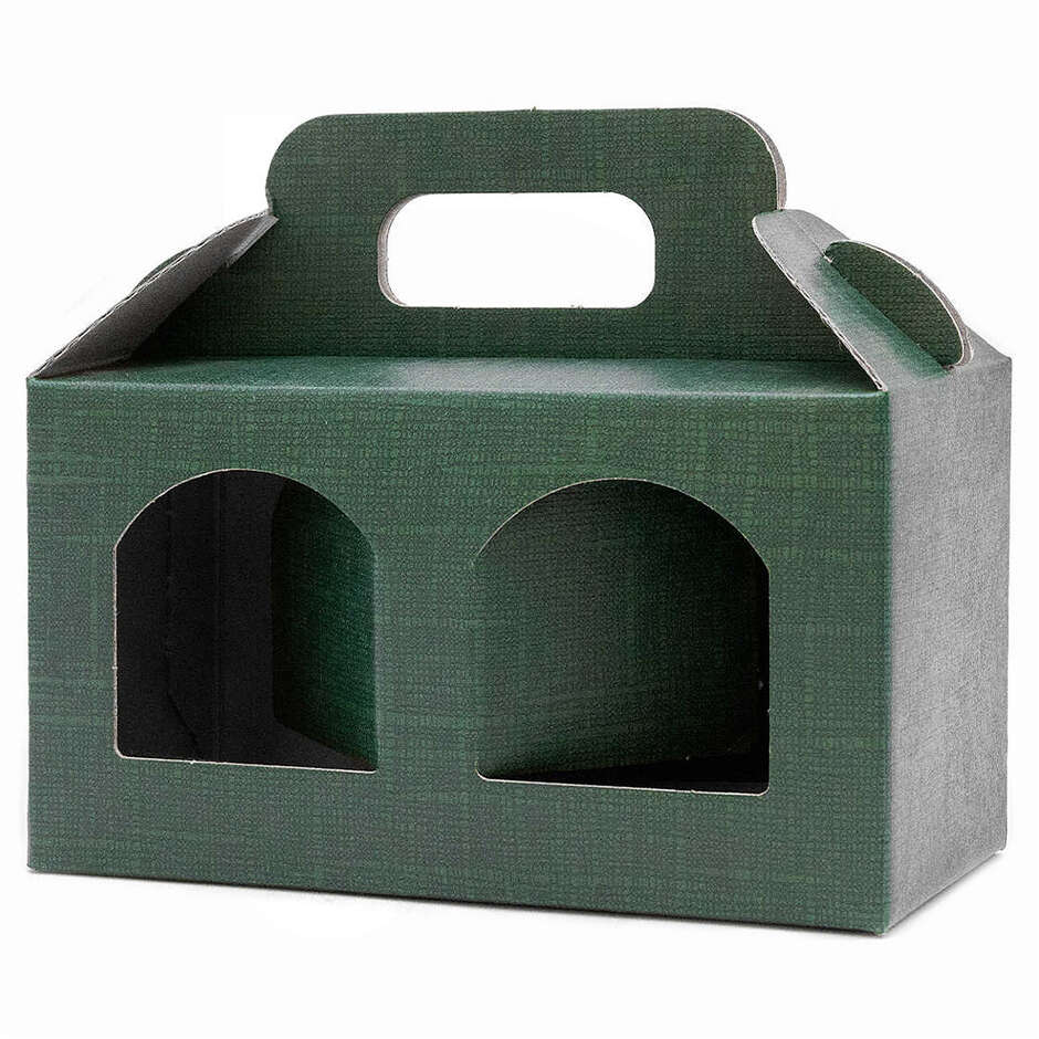 Coffret Vert pour 2 bocaux en verre 212 mL (10 pcs)