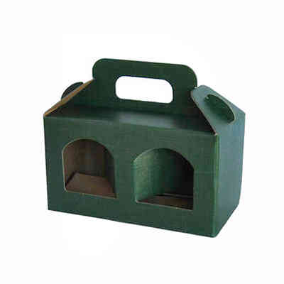 Coffret vert pour 2 bocaux en verre 212 mL (10 pcs)