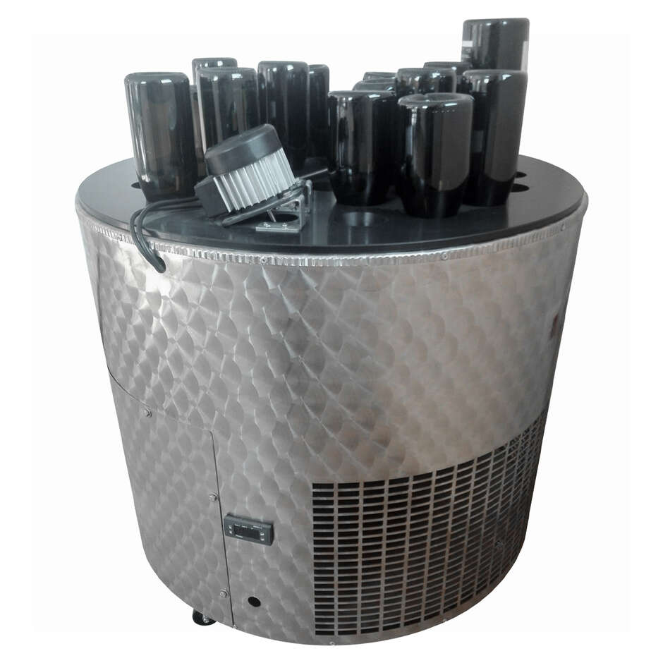 Congelador de acero inoxidable AISI 304 para cuellos de botella 32 posiciones