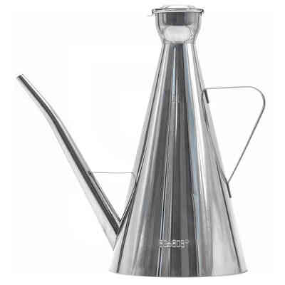 Conical stainless steel 1 L oil jug