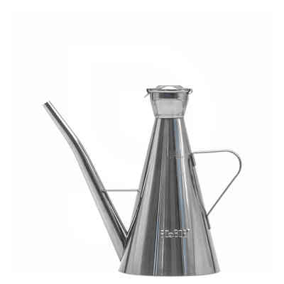 Conical stainless steel 300 ml oil jug