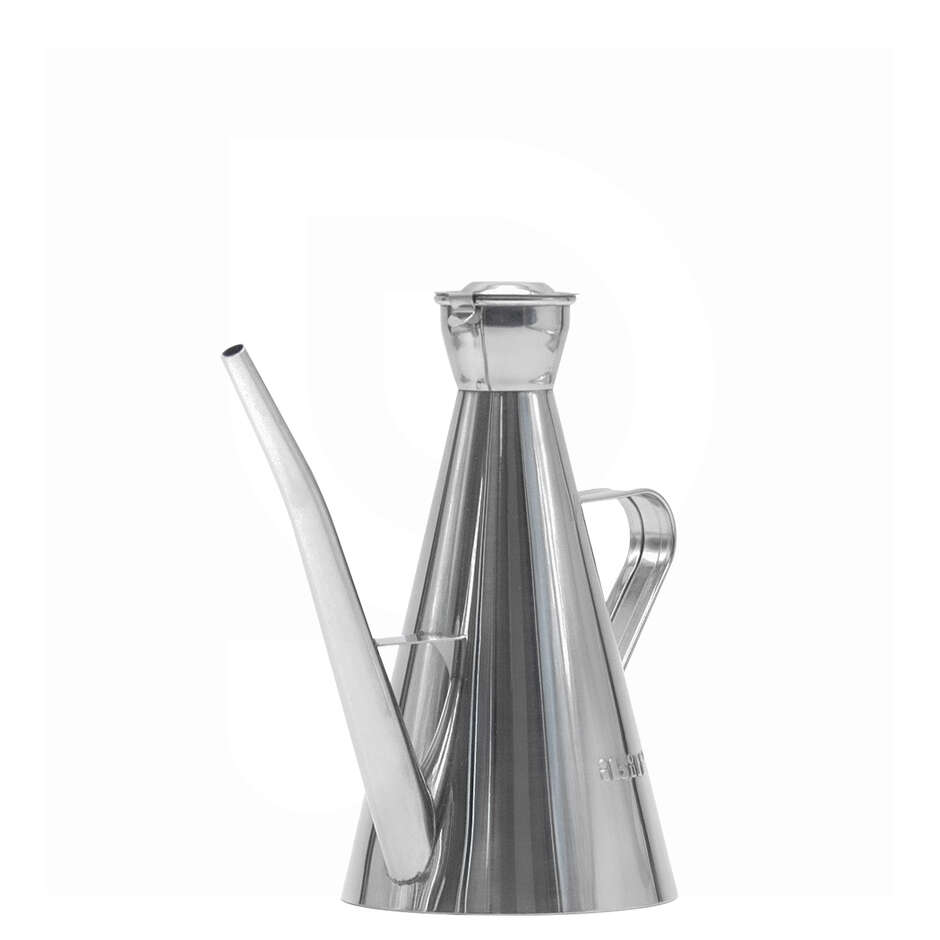 Conical stainless steel 300 ml oil jug Olive oil Polsinelli Enologia