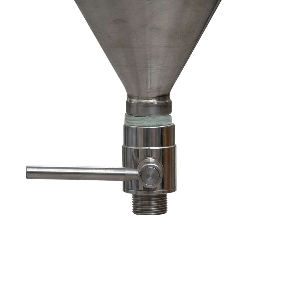Conical trunk for wine 60° 150 L with air floating lid