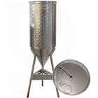 Conical trunk for wine 60° 200 L with air floating lid