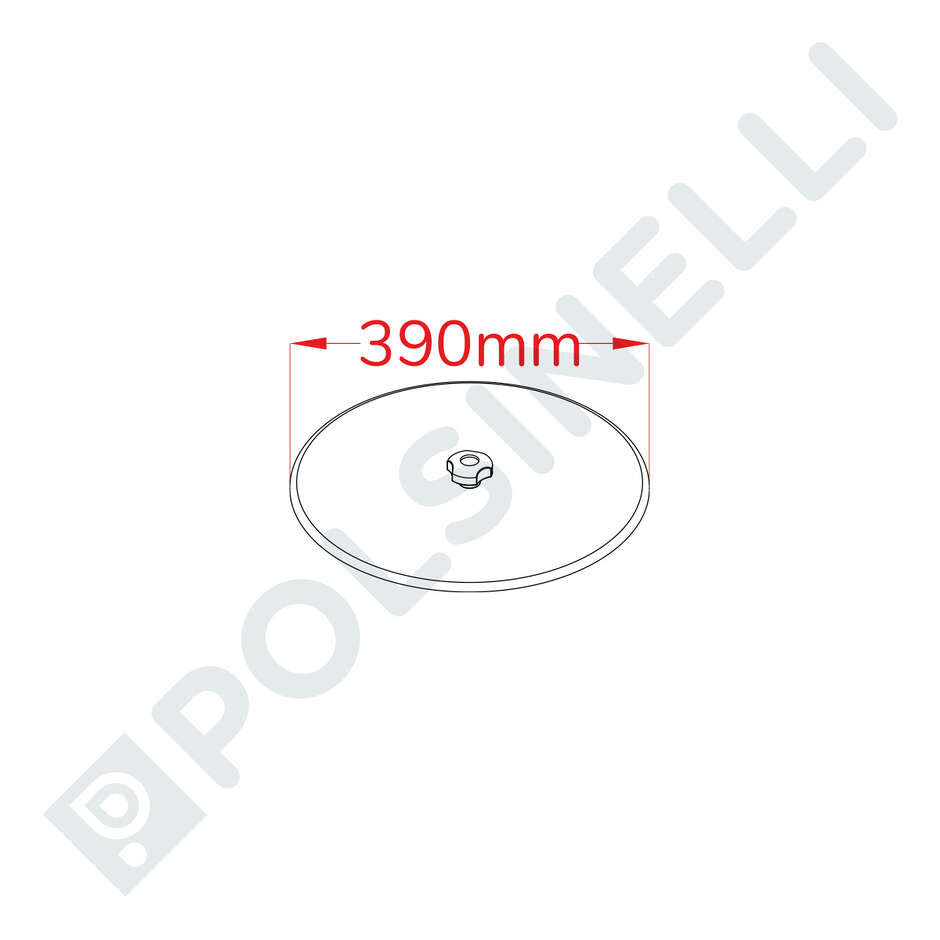 Coperchio inox ⌀ 390