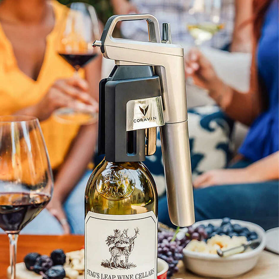 Coravin Timeless Six+ System for Still Wines (Black) + FREE LED Lamp