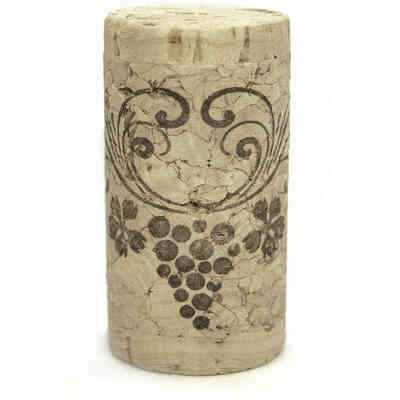 Cork stopper with natural cork discs 24x45 (1000 pieces)