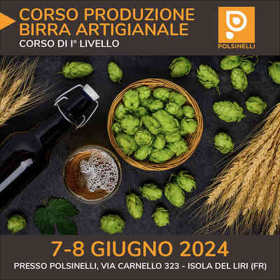 Corso produzione birra I Livello 7-8 Giugno 2024