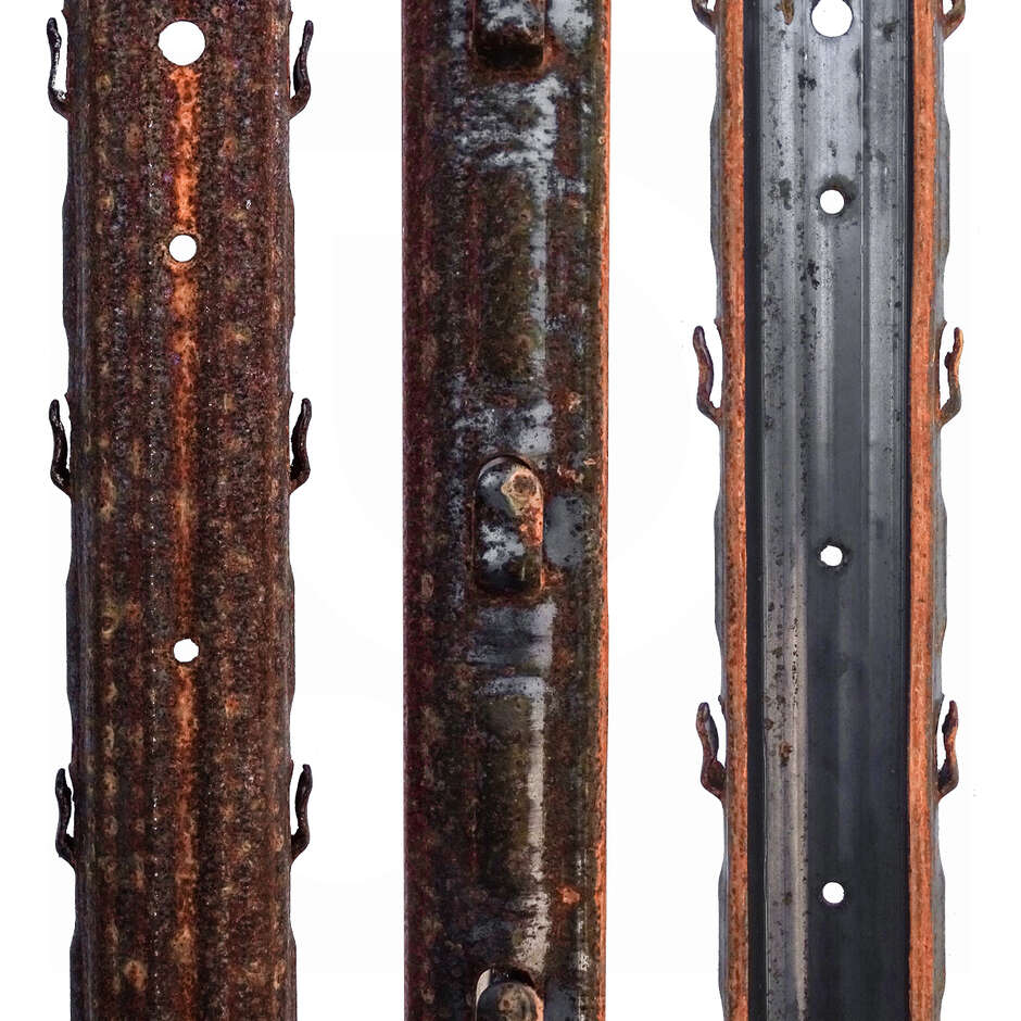 Corten mittlere Weinberg-pfahl - 2,5 mt - 1,55 mm (5 Stück) 
