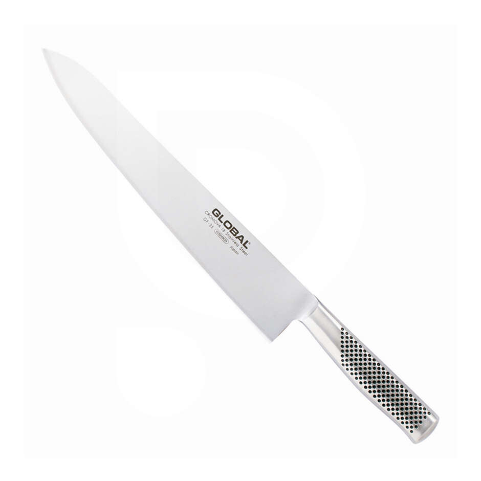 Couteau de chef biaffûté en acier inoxydable Global GF-35 - 30 cm
