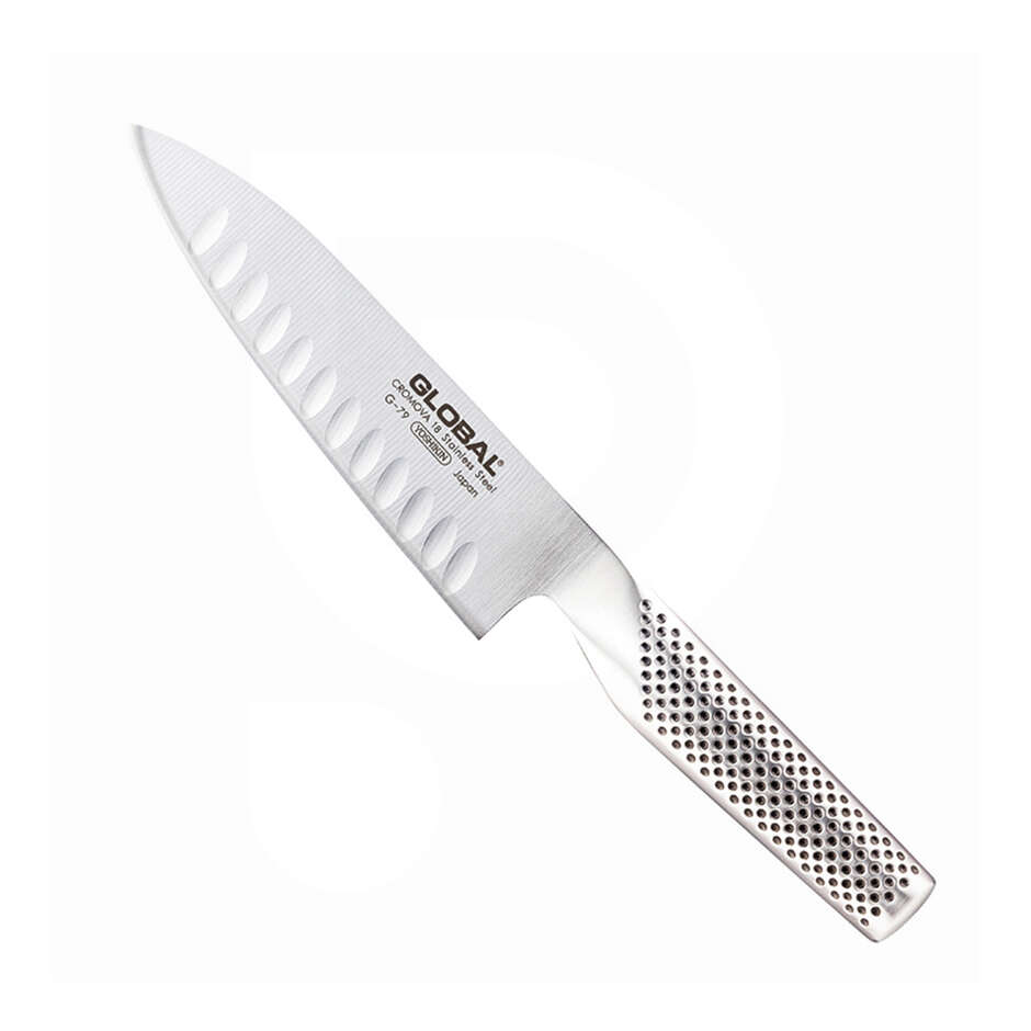 Couteau de cuisine alvéolé Global G79 - 16 cm