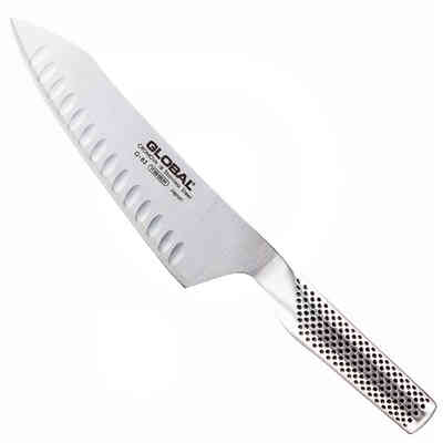 Couteau de cuisine oriental alvéolé Global G83 - 18 cm