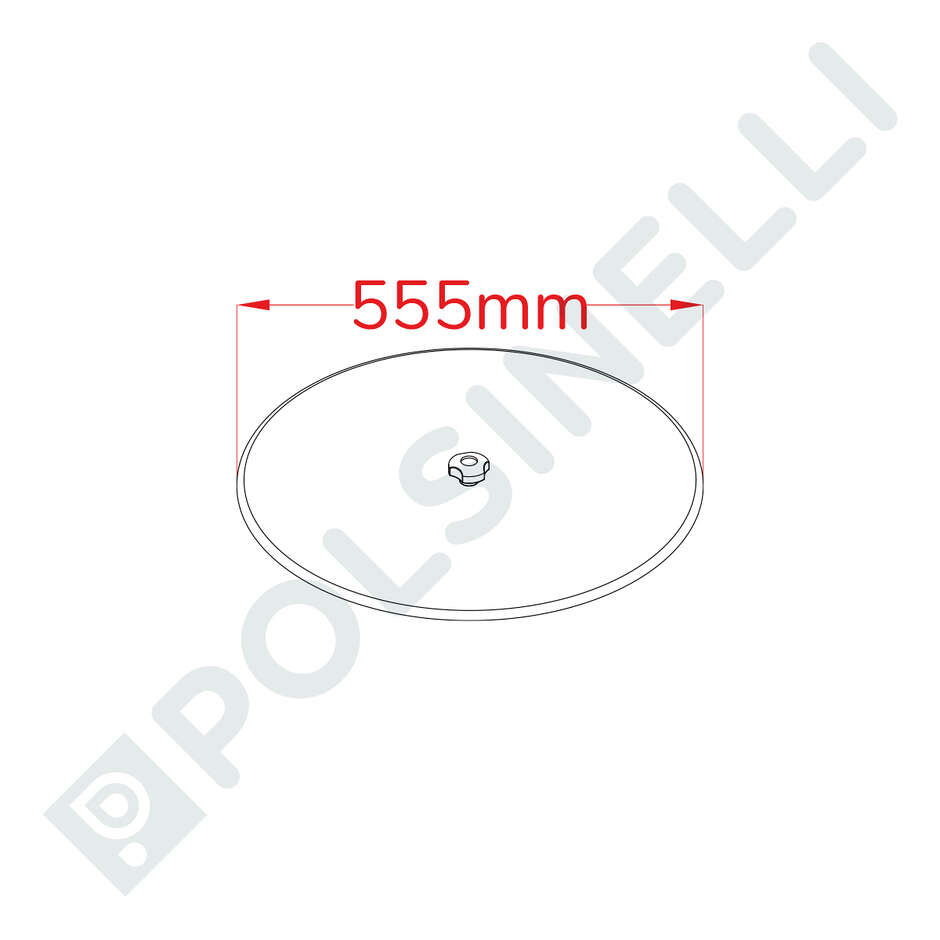 Couvrir ⌀ 555 inoxydable