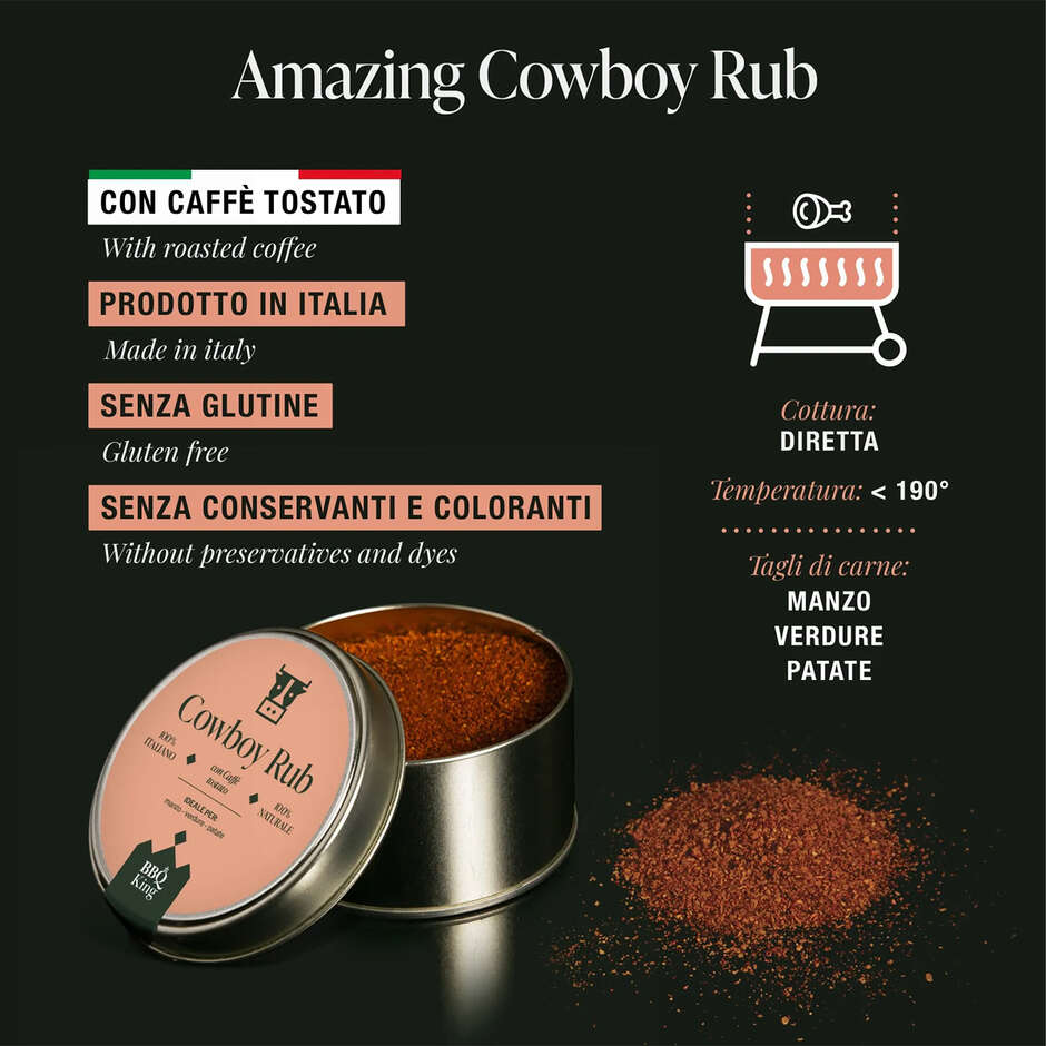 Cowboy Rub (600 g) - Gewürzmischung für rotes Fleisch