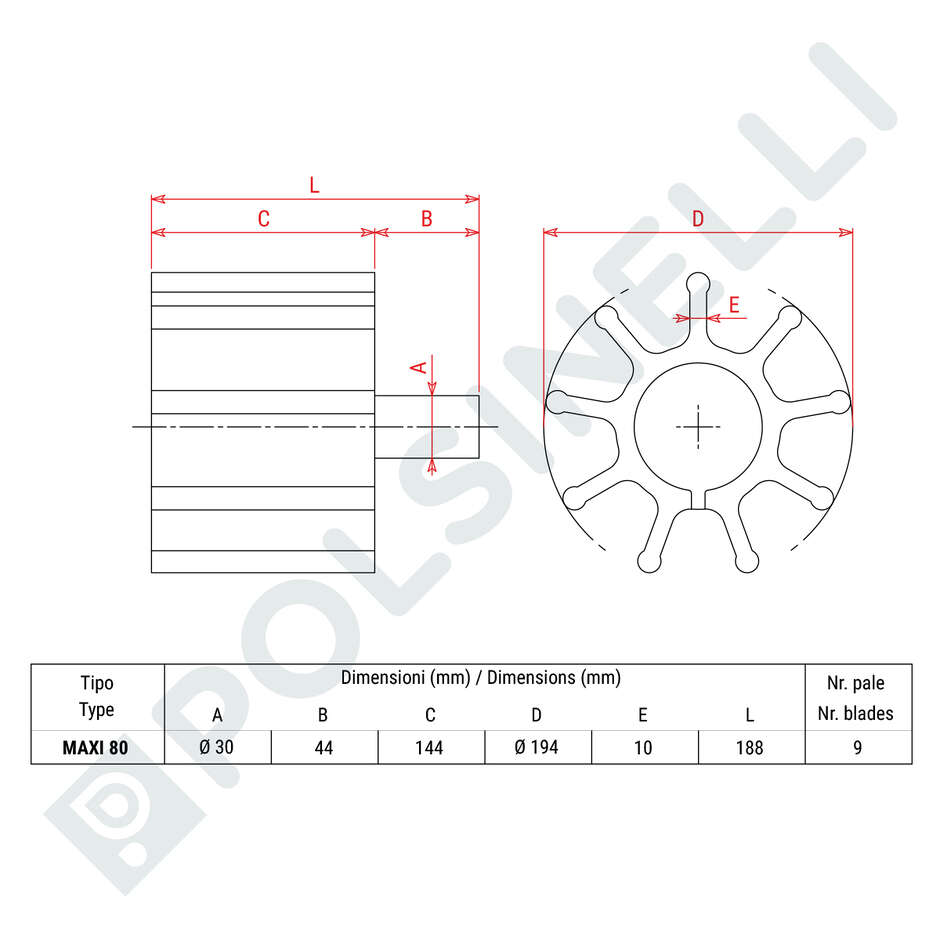 CR-Impeller für MAXI 80