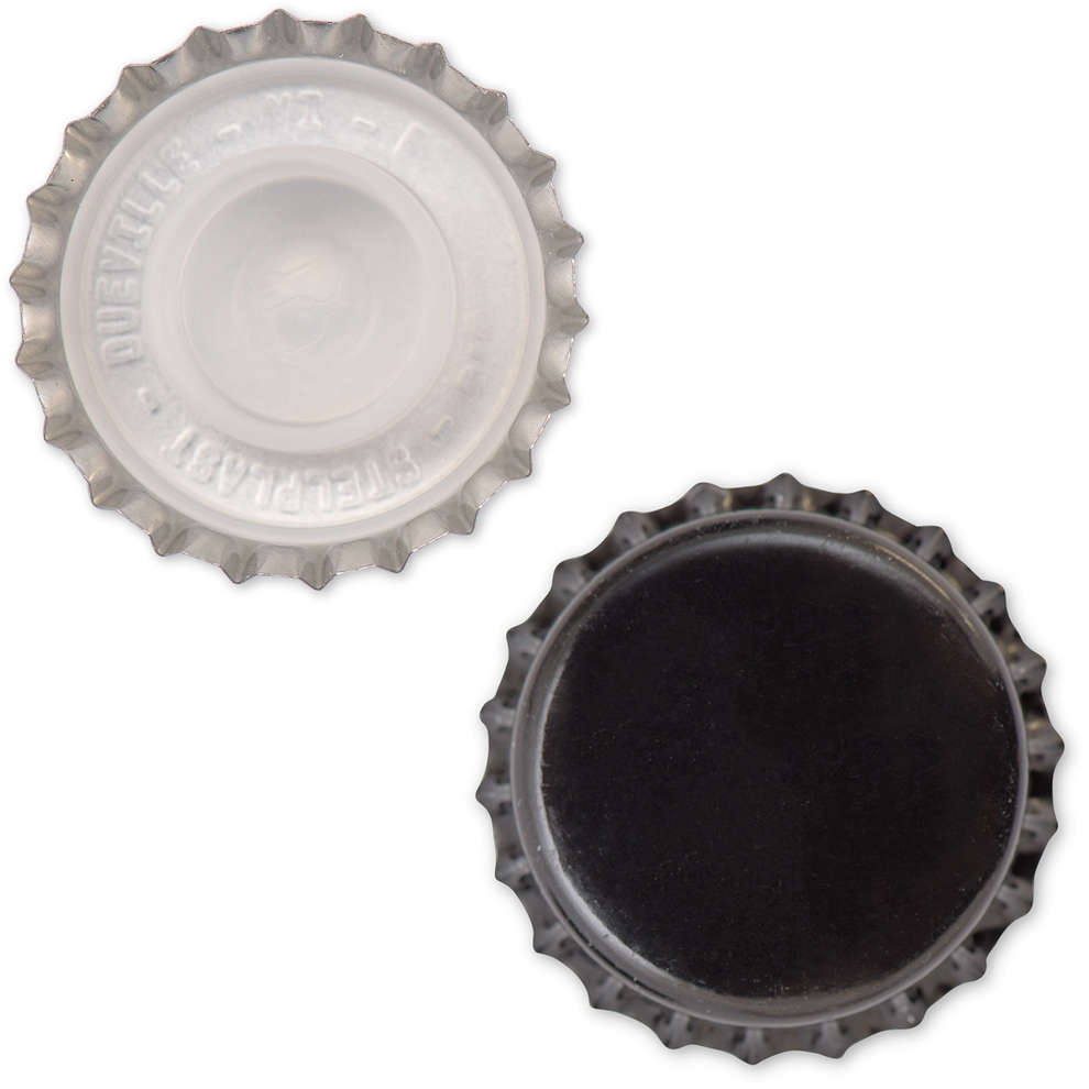 Crown cap black with bidule ⌀29 (200 pcs)