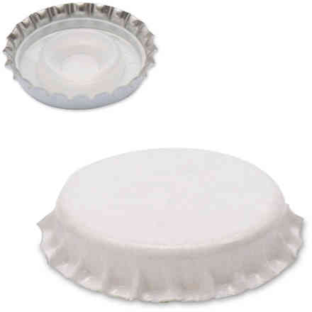 Crown cap white with inner cap ⌀29 (200 pcs)