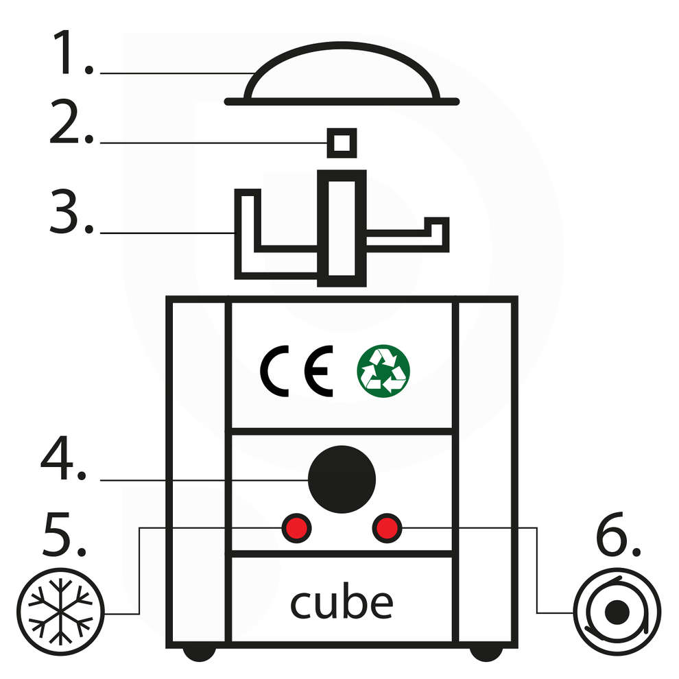 CUBE 1500 gelato machine - 220V 50HZ