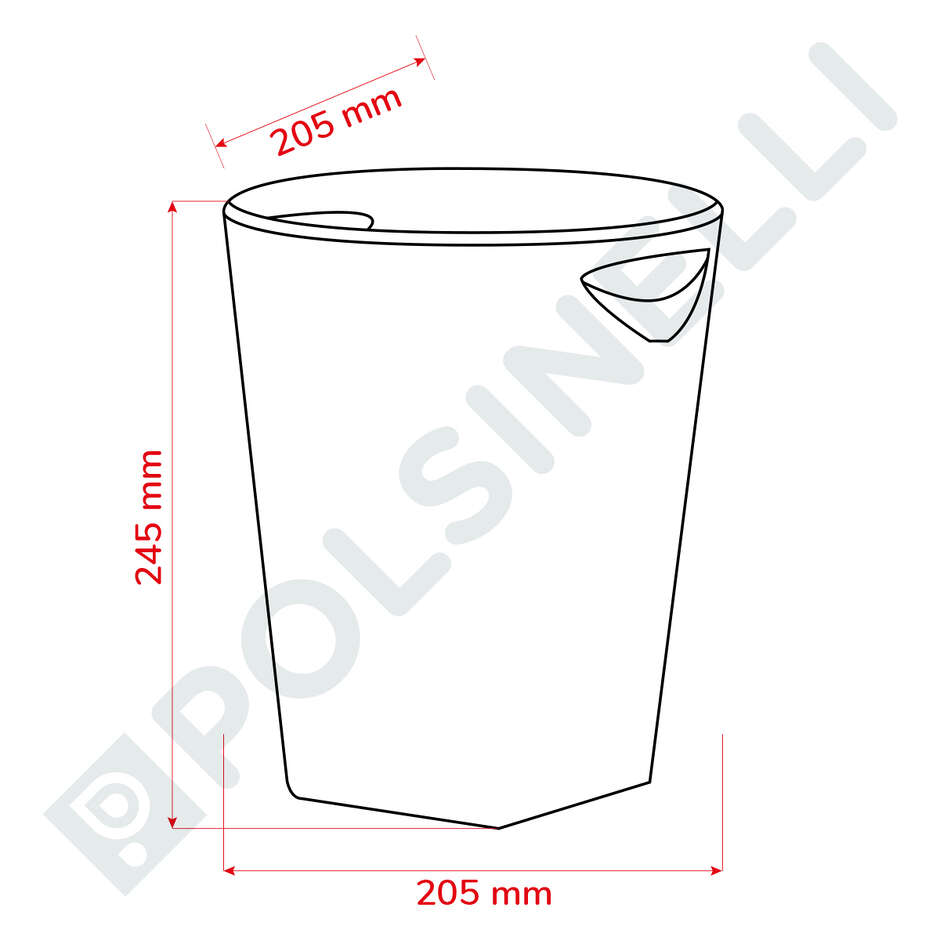 Cubo Enfriador de Vino Quadra Clear de Plexiglás