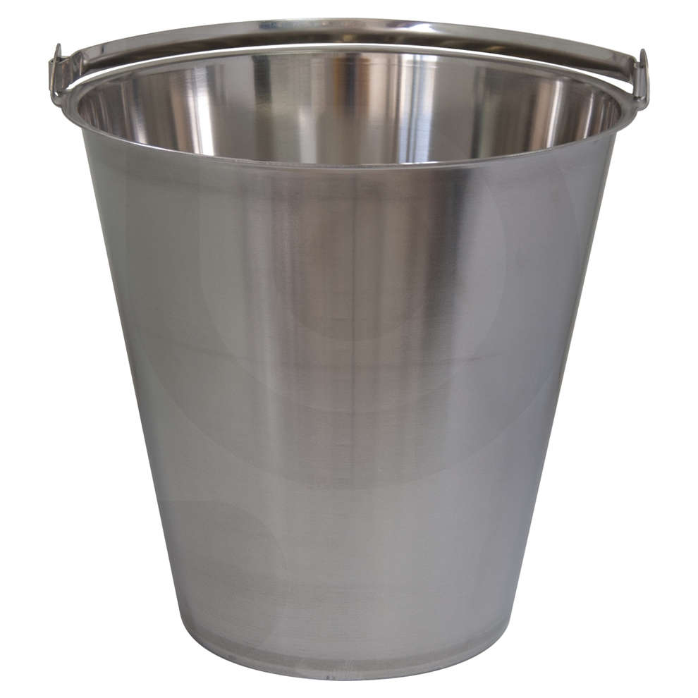 Cubo graduado de acero inoxidable de 15 L