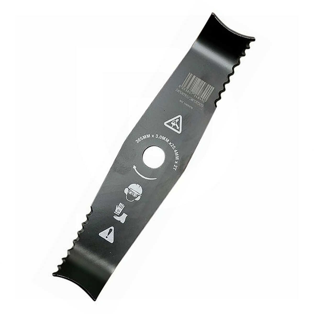 Cuchillas Para Desbrozadora De 3 Dientes, Acero Manganeso, Grosor 3mm, Diámetro 25.4mm - Pack 2 Unidades (HERKINDNESS)