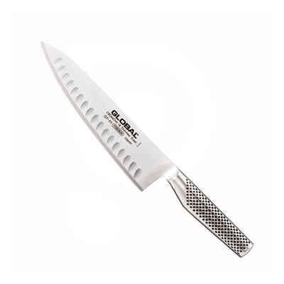 Cuchillo de chef alveolado de acero inoxidable Global GF-99 - 20,5 cm