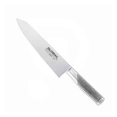 Cuchillo de chef biafilado de acero inoxidable Global GF-33 - 21 cm