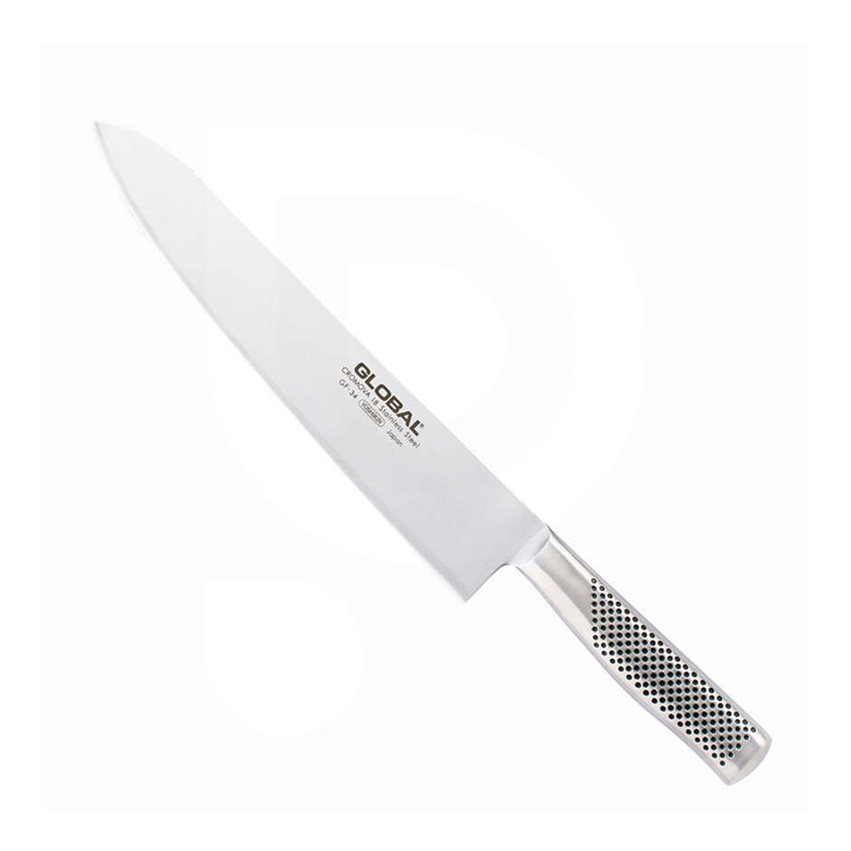 Cuchillo de chef biafilado de acero inoxidable Global GF-34 - 27 cm