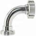 Curva de acero inoxidable DIN 32 M con rotula para DIN 32 F