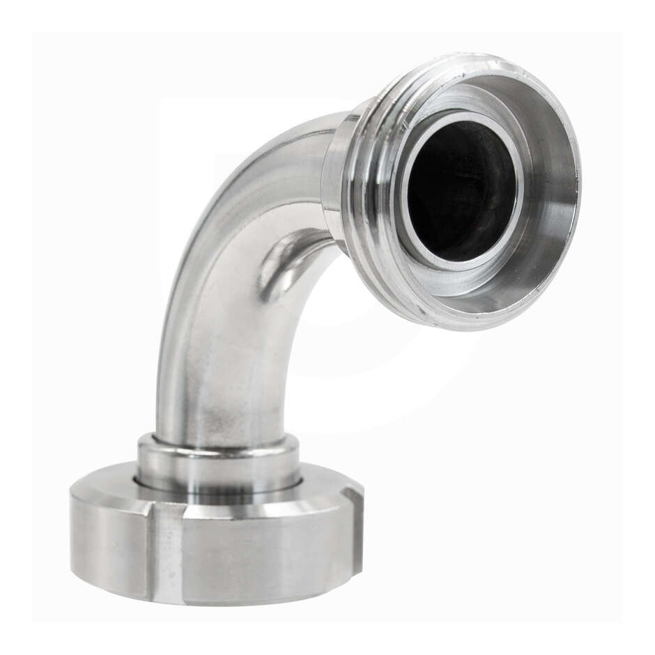 Curva inox DIN 25 M c/girello per DIN 25 F