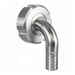 Curved hose connector DIN 32 M with swivel for ⌀ 25 hose