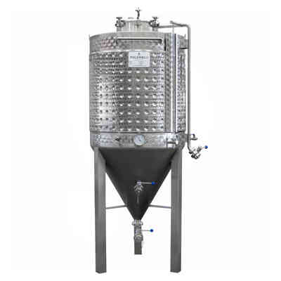 Brouwmeester - Cuve de fermentation 30L - fond conique - 2 robinets  empilables