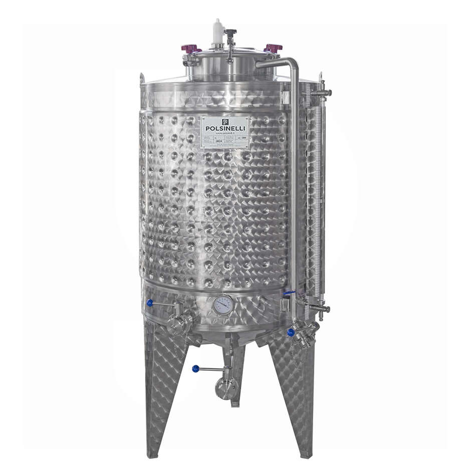 Cuve de fermentation réfrigérée à fond conique 750 L