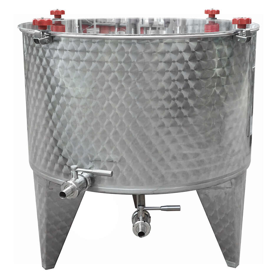 Cuve de macération en acier inox fond Conique 10° 1000 L