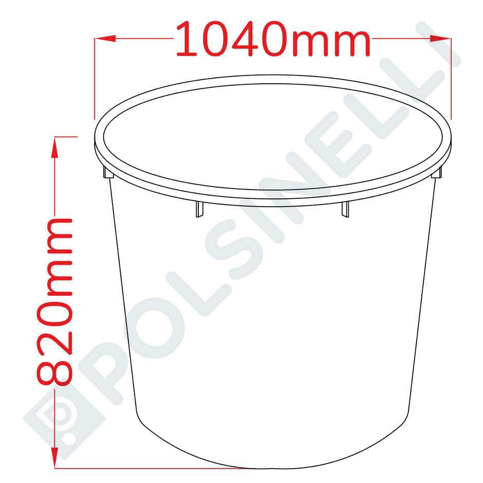 Cuve de macération en plastique de 500 L