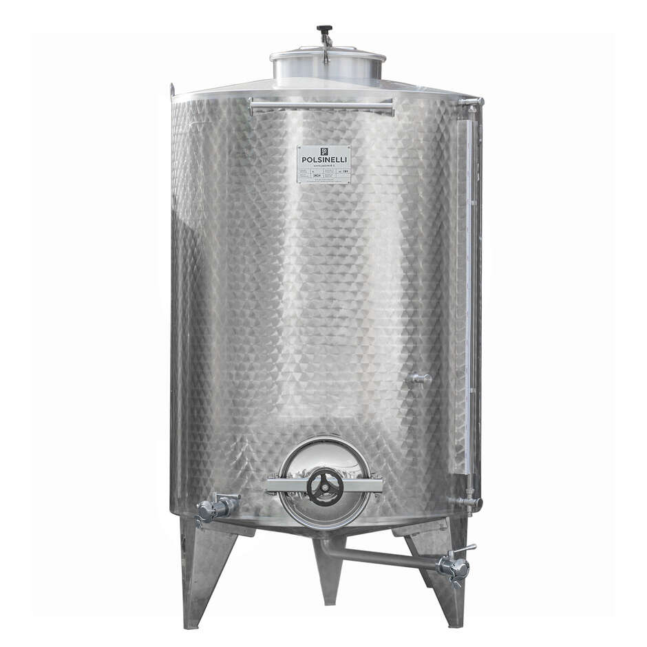 Cuve de Stockage Inox 1500 L avec Trappe de Vidange Ø300