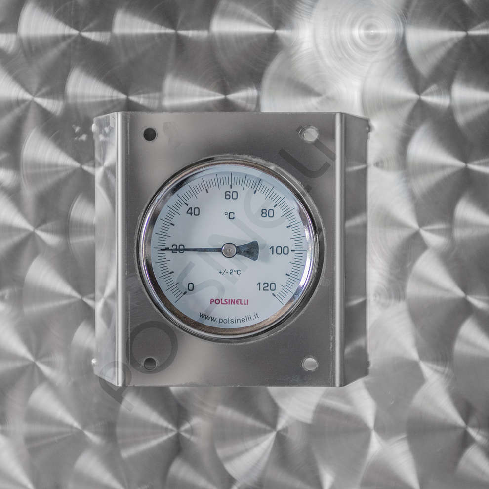 Cuve de Stockage Inox Réfrigérée 1500 L à Fond Conique avec Trappe de Vidange Ø300