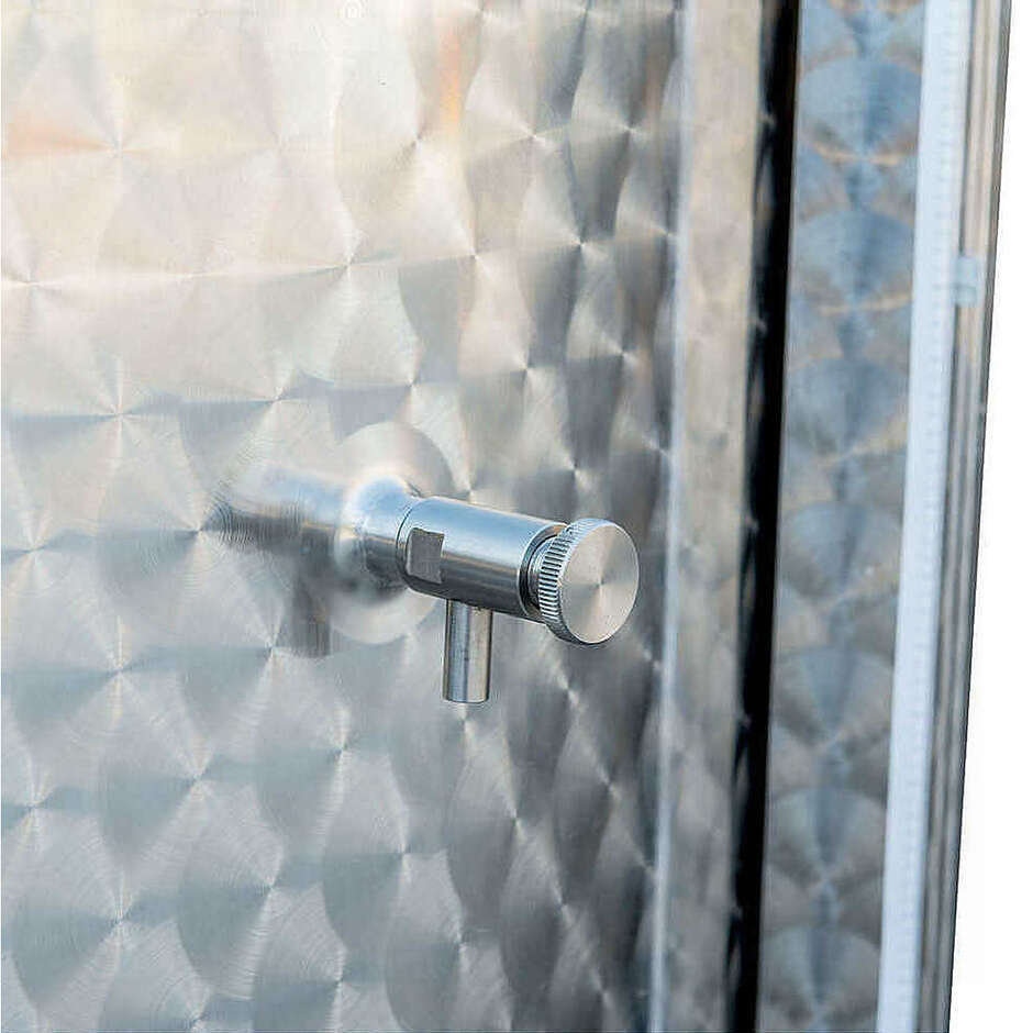 Cuve de stockage inox réfrigérée 300 L à fond conique