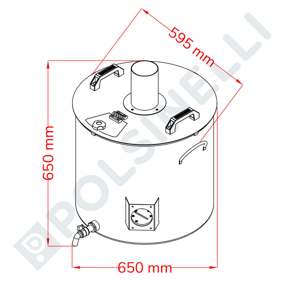 Cuve d'ébullition 100 L