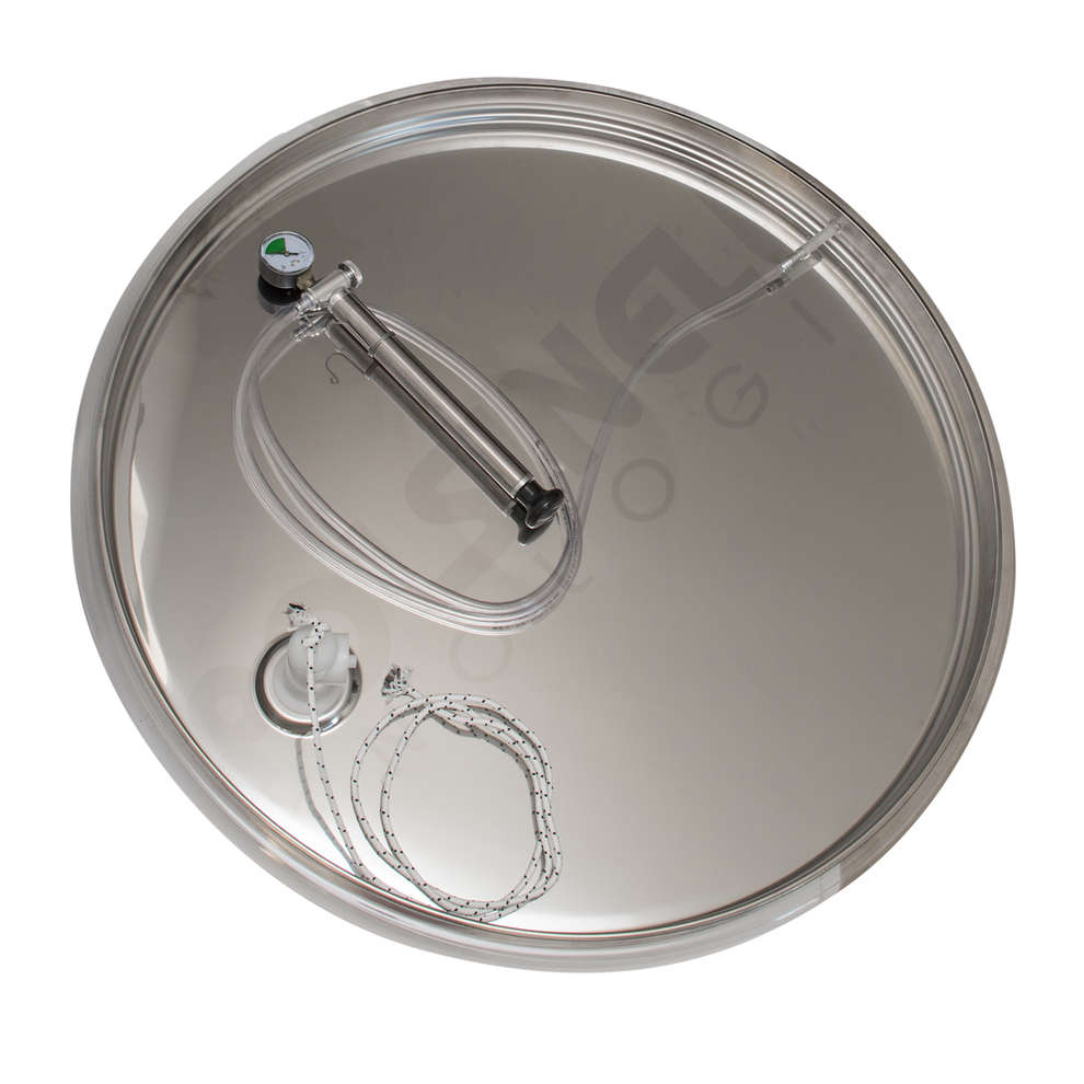 Cuve inox fond conique 300 L chapeau flottant à air