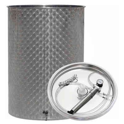 Cuve Inox pour vin avec chapeau flottant à air 100 L