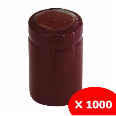Cápsula de PVC burdeos ⌀33 (1000 pzas)
