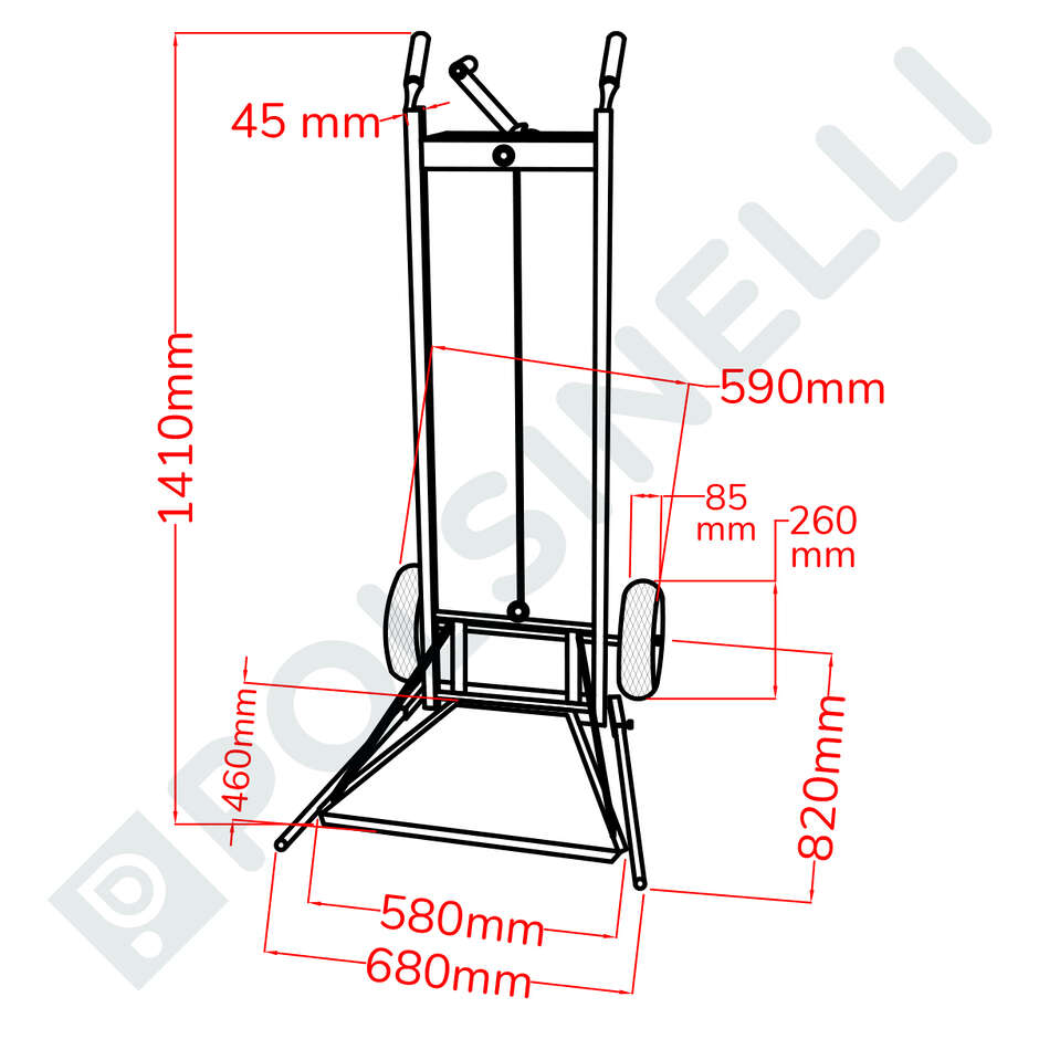 Demijohn lift trolley