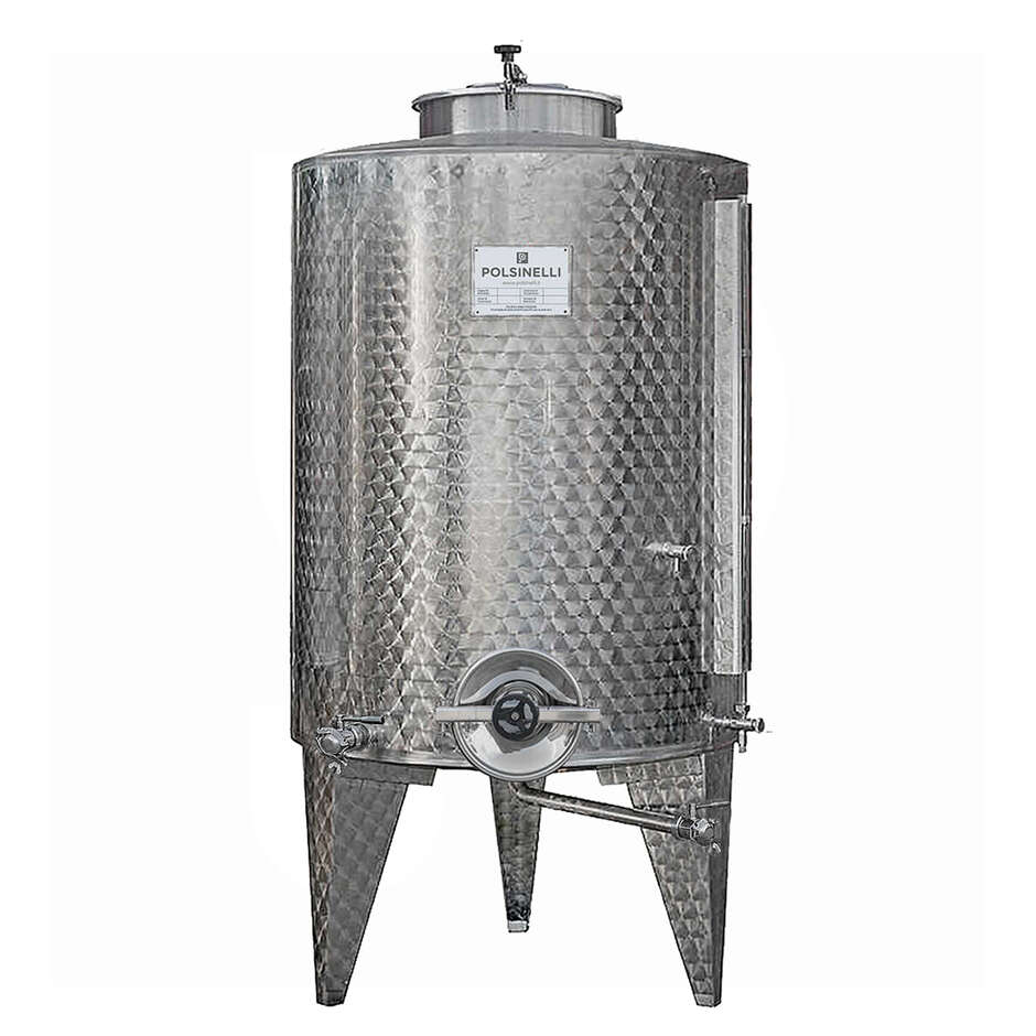 Depósito de Almacenaje Inox 2000 L Ø1270 con Puerta Ø400