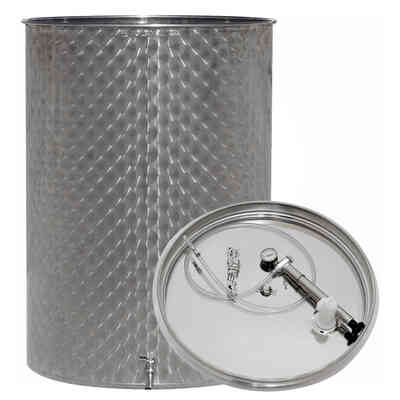 Depósito Inox para vino de 400 L con flotador a aire