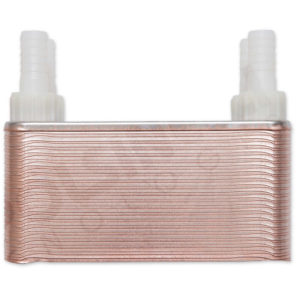 Der Wärmetauscher 40 gelöteten Platten