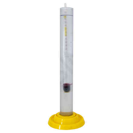 Alkoholmeter mit Thermometer 0-96% + Messzylinder
